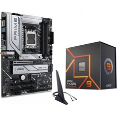 AMD Ryzen 9900X CPU 프로세서 번들 프라임 X670 P iFi AM5 ATX 마더보드 포함 솔리 바이 마이크로 센터, AMD Ryzen 9 7900X + ASUS PRIME - 라이젠9900x