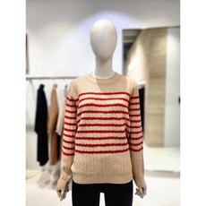 나이스크랍 NICE CLAUP [나이스크랍 NICE CLAUP] 스트라이프 반넥 니트 (N234PWKB67)