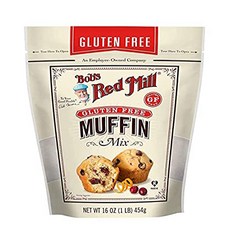 Bob's Red Mill Gluten Free Muffin Mix 16 Oz (Pack of 2) Bob's Red Mill 프리 머핀 믹스 16온스(2팩), 2개, 453g