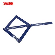 각도기 코너 각도 파인더 광장 눈금자 연귀 목공 모델 공예 도구, 380, 1개
