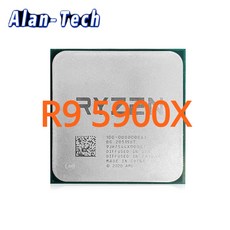 A520 데스크탑 마더보드 프로세서 소켓 AM4 R9 5900X CPU 7nm 12 코어 24 스레드 3.7GHz 64MB 105W - 라이젠5900x