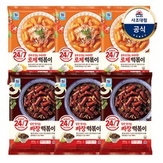[대림냉장] 24/7 떡볶이(2인분) 343g x6개 /로제떡볶이/짜장떡볶이, 로제떡볶이 x6개{A}, 6개