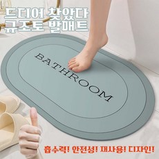 빨아쓰는규조토발매트미끄럼방지화장실욕실주방싱크대매트