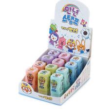 뽀로로 바로찍는 칭찬 만년스탬프 사각 12종, 12종 COLOR 혼합, 1세트