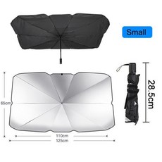 차량용블라인드 자동차앞유리가리개 편리한 접이식 자동차 앞 유리 차양 125cm 145cm 우산 UV 커버 단열 전면 창 인테리어 보호, [02] Small size 125cm, [01] UMBRELLA SUNSHADE, 1개
