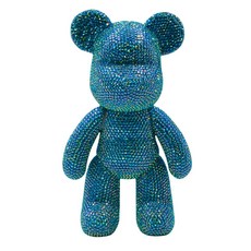DIY 자수 인형 곰돌이 피규어, 브라운, 중, 1개