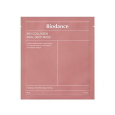 바이오던스 바이오 콜라겐 리얼 딥 마스크 수면마스크팩 하이드로겔 모공케어, 8개입, 1개