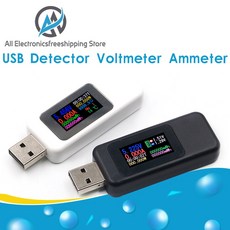 10 in 1 USB 테스터 DC 디지털 전압계 전류계 전류 전압계 앰프 전압 전류계 검출기 전원 은행 충전기 표시기