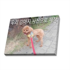 귀여운 강아지 사진 캔버스액자 (고객님 강아지 사진으로도 제작 가능합니다)