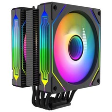 BE-COOL V6單平台 塔式散熱器, 120mm液壓軸承風扇 6x6mm純銅導熱管, 153mm塔高, ED-V6B, 黑色, 1個
