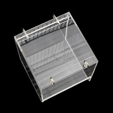 디럭스 버드 목욕 케이지 조절 가능한 걸이 업그레이드된 대형 선명한 뷰 용품, [01] Model-S, 1개