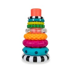 [당일발송] 쎄시 링쌓기 스태킹 영유아 감각발달 링끼우기 장난감/ Sassy Stacks of Circles Stack Ring STEM 6 + M