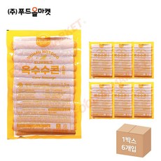 푸드올마켓_ 도나우핫도그 옥수수콘소시지I 1.5kg /냉동 한박스 (1.5kg x 6ea)-아이스박스무료, 6개