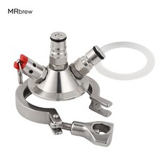 스테인레스 볼 잠금 태핑 헤드 키트 2인치 트라이 클로버 상업용 통에서 볼 잠금으로 변환 키트 자작 케깅 장비