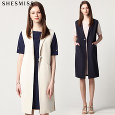 쉬즈미스 패플 단독 쉬즈미스(SHESMISS) 파리지엔 옆 슬릿 포인트 롱 베스트 (택가격:248000원)
