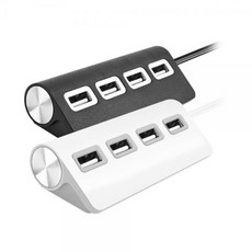 UH2014 바하 USB 4포트 허브, 블랙, 1개