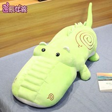 폭신폭신 안고자는베개 기린 수면인형 고래 토끼 거위 공룡, 1m, 연두색
