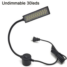 에서 선박 us 15 30 LED 재봉틀 빛 AC110 265V 작업 구즈넥 램프 기계 액세서리 조명기구, Undimmable 30leds, US Plug, 1개
