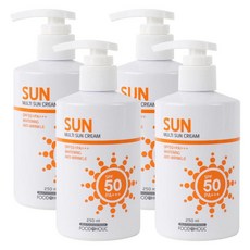 [푸드어홀릭](4개)푸드어홀릭 멀티 선크림 250ml SPF50/PA+++펌프형