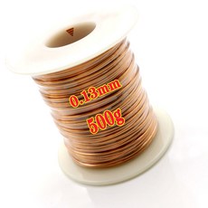 호환 500g/롤 0.1mm 0.2mm 0.4mm 0.5mm 0.65mm 0.8mm 1.0mm 케이블 구리 와이어 자석 에나멜 권선 코일, [08] 500g-0.13mm, 1개
