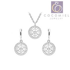 백금목걸이귀걸이세트