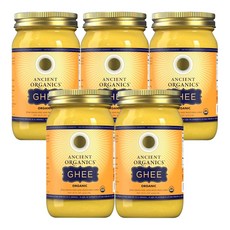 정제 버터 무염 Ancient Organics Ghee 473ml 5팩, 5개