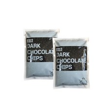 SIB 초콜릿만들기 발렌타인 쵸코칩/다크 초코칩 1kg 2개(아이스박스무료), 2개