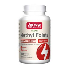 자로우 포뮬러스 메틸 엽산 울트라 스트렝스 1000mcg 100 베지캡슐, 1000 mcg, 1개, 100정