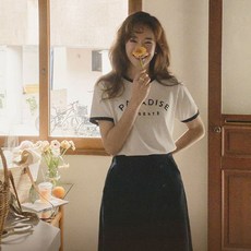 리린 [LABEL] 오케이 여름까지 자수 레터링 티565795 - 리린