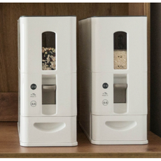 생활백서원터치계량쌀통