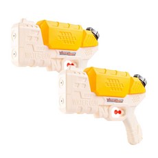 까사드로잉 유아 물총 어린이 워터건 목욕놀이 장난감 아기 물놀이 용품, 옐로우 2p