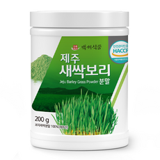  제주산 새싹보리 분말가루 200g HACCP 인증제품, 4개 