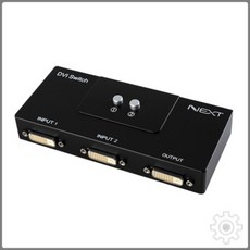 NEXT_DVI202SW 2대1 DVI 모니터스위치 . 선택기, 단일 색상