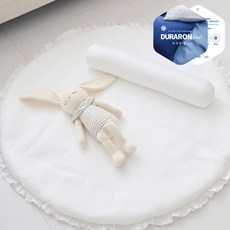 남달라 베이비 아이스 쿨 원형러그 놀이매트 신생아 원형러그 아기 원형러그 (냉감소재/COOL), 도트냉감, 1개