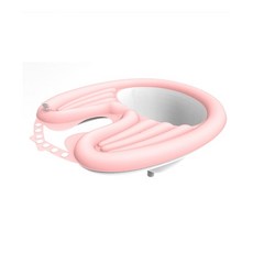 풍선 샴푸 분지 Bedridden 임산부 및 환자를위한 휴대용 샴푸 그릇 머리 세척 분지, 핑크, 1개