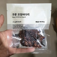무인양품 구운 오징어다리, 1, 1개, 25g