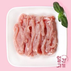 [일간고기] [냉장]무항생제 한돈 등심 잡채용 500g, 1개, 상세 설명 참조