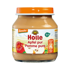 Holle 홀레 베이비 순수 사과 이유식 6x125g (4개월후), 기본