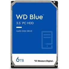 Western Digital 2TB WD Blue PC 내장 하드 드라이브 HDD 5400RPM SATA 6Gbs 256MB Cache 3.5 WD20EZ, 6TB_Newest Generation - wd20ezrz