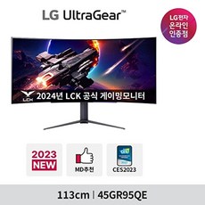  LG전자 LG 45GR95QE OLED 게이밍모니터 240Hz 응답속도 0.03ms 신모델 출시, 27인치이상 