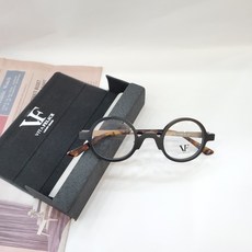 동그리 안경(김구) 남자 여자안경테 블랙 VF 0001 41