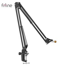 FIFINE 파이파인 마이크 스탠드 암 스탠드 서스펜션 마이크 거치대 마이크암 탁상용 콘덴서