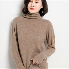 고급 캐시미어 칼라 풀오버 스웨터