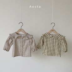 아오스타 봉봉블라우스 유아동블라우스 프릴블라우스