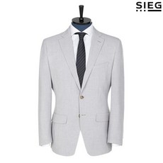 지이크 멜란지 라이트그레이 레귤러핏 정장 자켓 PEEAD4067