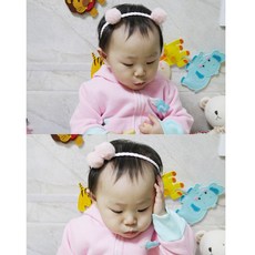 아기폼폼헤어밴드