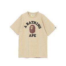 베이프 BAPE 컬러 로고 칼리지 반팔 티셔츠 일본 정품