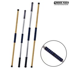 스트레칭 봉 120cm ~180cm 국산 목봉 스텐봉 목허리 보호쿠션 요가 헬스 체조 홈트 자세교정 바, 09:실리콘 스트레칭봉 5구걸이구