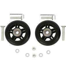 ORO 1 쌍의 러 기지 휠 교체 64 68 70 75 80 84 87 90mm 캐리어 휠 캐리어 용 8mm (0.31) 베어링 휠 인라인 아웃 도어 스케이 (7224mm), 72*24mm