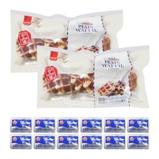삼립 정통 와플 플레인 2개+미니 버터 12개 세트, 360g, 1개